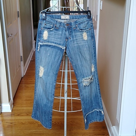 S - Marque Denim - S - Marque Distressed Cropped Jeans